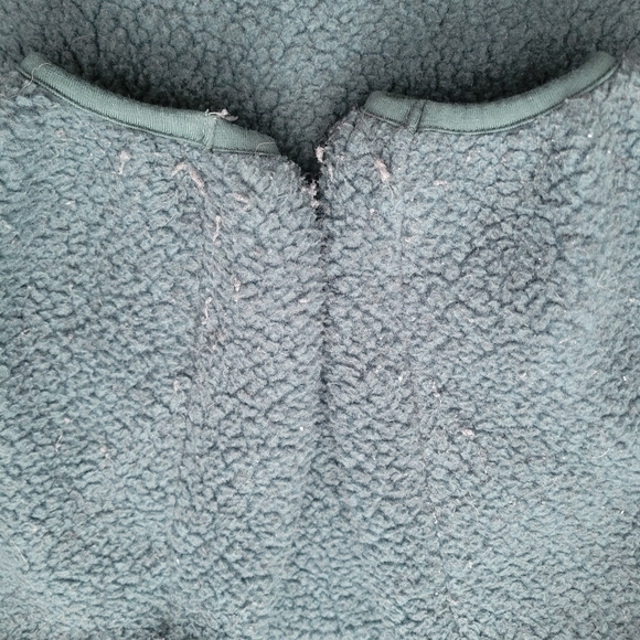 Madewell Polartec Fleece Half Zip Jacket Pullover Sweatshirt Green Size Small - Picture 6 of 6